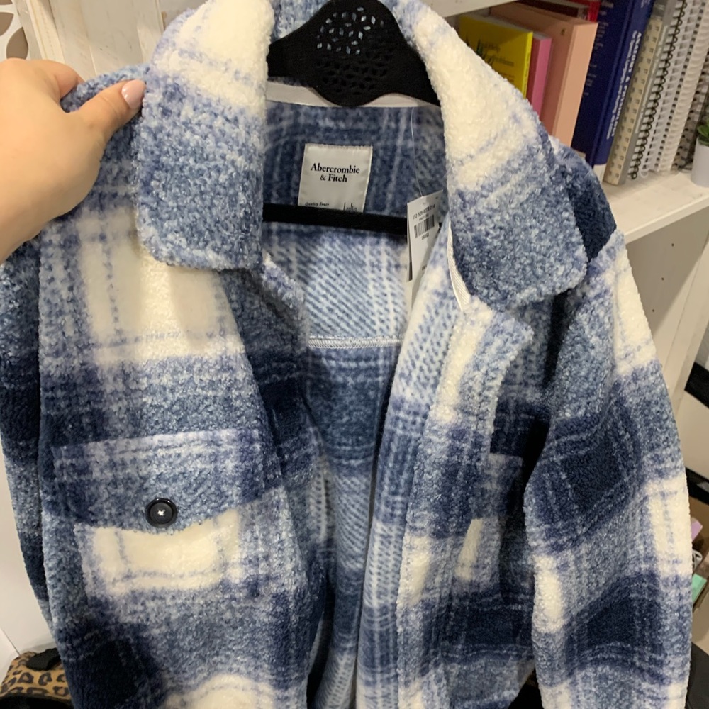 Abercrombie & Fitch plaid “shacket”